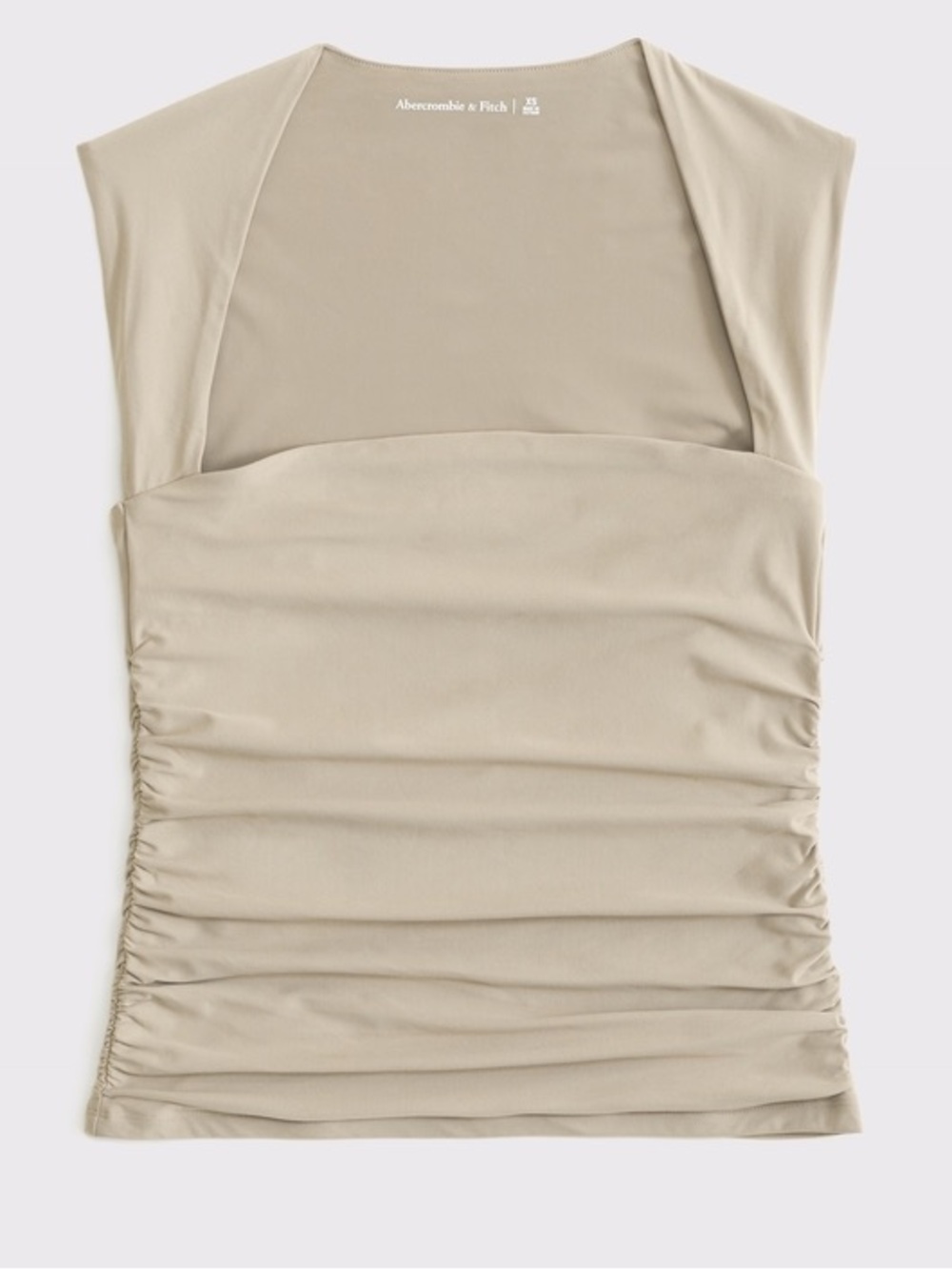 Abercrombie Ava Top SIZE M in nude beige